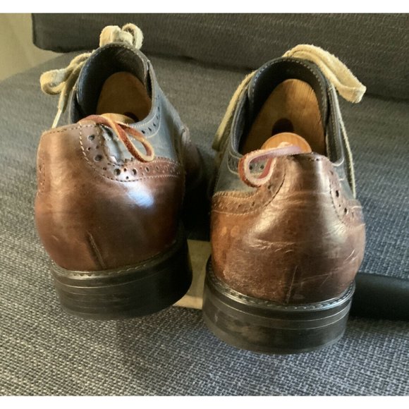 Johnston‎ & Murphy Brown / Gray Leather/Canvas Wingtip  display picture 1